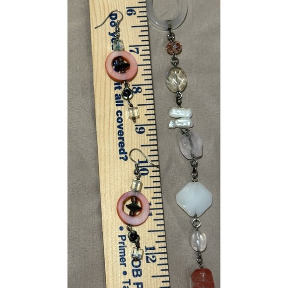 Premier Design BLUSH Mother of Pearl, Shells, Quartz‎ Necklace, 36" - Picture 6 of 6